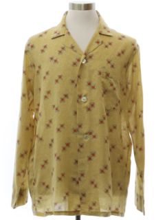 1960's Mens Mod Pajama Shirt