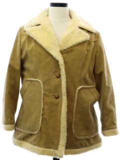 1970's Womens Ultrasuede Car Coat Jacket