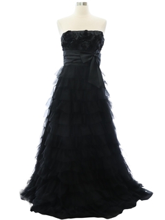 1990's Womens Masquerade Prom Or Cocktail Maxi Dress