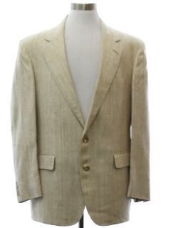 1980's Mens Totally 80s Silk Rayon Blend Blazer Sport Coat Jacket