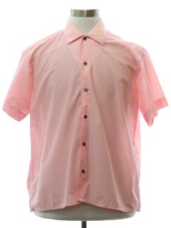 1950's Mens Mod Nylon Sport Shirt