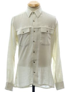 1980's Mens Hippie Style Sport Shirt