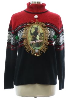 1990's Womens Vintage Krampus Ugly Christmas Sweater