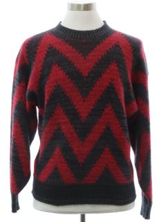 1980's Mens Totally 80s Cosby Style Ski Sweater