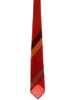 1960's Mens Beau Brummell Mod Diagonal Striped Necktie