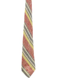 1970's Mens Wide Diagonal Stripe Necktie