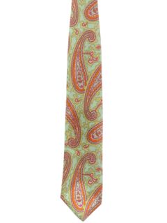 1970's Mens Paisley Wide Disco Necktie