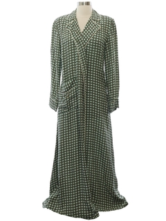 1940's Womens Silk Bend Robe