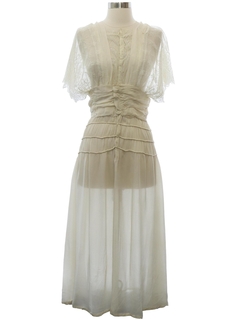 1920's Womens Petite Sheer Dress
