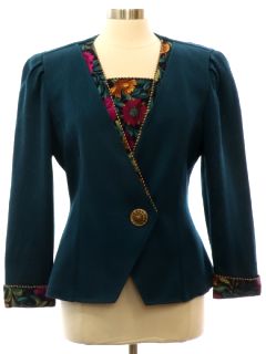 1980's Womens Totally 80s Blazer Style Jacket