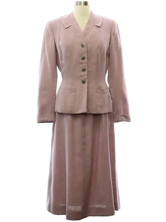 1940's Womens Fab Forties Linen Blend Suit