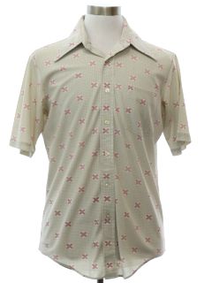 1970's Mens Print Disco Shirt