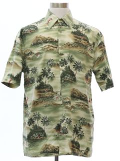 1990's Mens Rayon Hawaiian Shirt