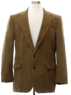 1980's Mens Corduroy Blazer Style Sport Coat Jacket
