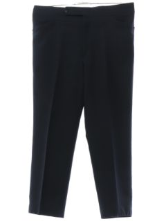 1970's Mens Black Leisure Pants