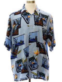 1990's Mens Rayon Hawaiian Shirt