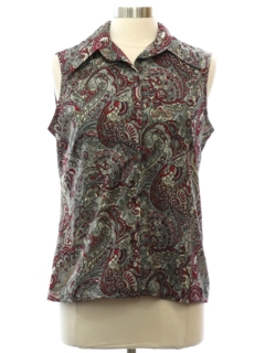 1970's Womens Paisley Shirt