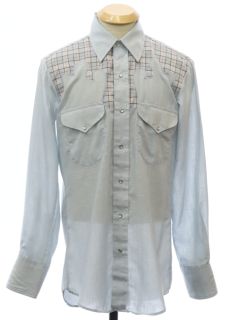 1970's Mens Hippie Western Shirt