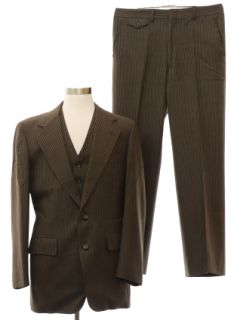 1980's Mens Chaps Ralph Lauren Three Piece Suit
