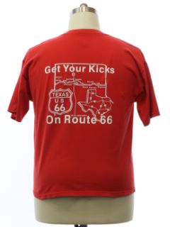 1990's Mens Get Your Kicks on Route 66 T-shirt