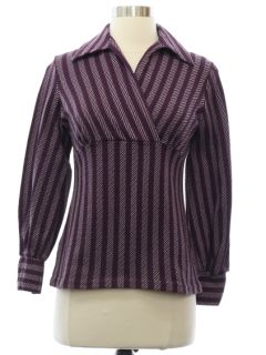 1970's Womens Mod Knit Shirt