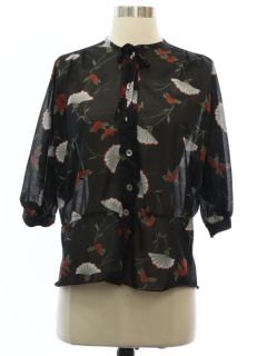 1970's Womens Print Shirt