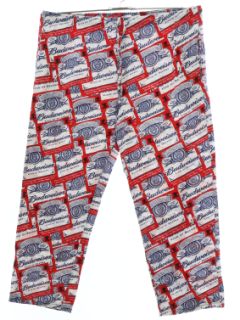 1990's Mens Budweiser Beer Pajama Lounge Pants