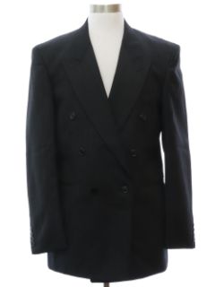 1990's Mens Giorgio Cassini Designer Swing Style Double Breasted Jacket