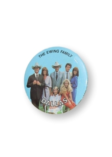 1980's Unisex Accessories - Dallas Ewing Family TV Show Pinback Button