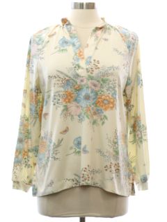 1970's Womens Hippie Tunic Shirt