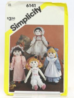 1980's Unisex Craft Doll Sewing Pattern