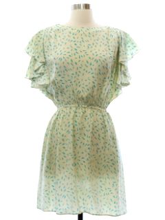 1980's Womens Totally 80s Pierre Cardin Designer Dress