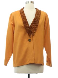 1980's Womens Totally 80s Linen Blend Jacket