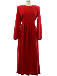 1990's Womens Rayon Maxi Dress