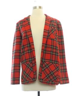 1980's Womens Wool Blend Blazer Jacket