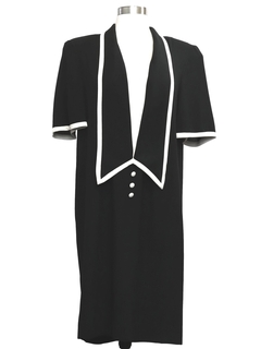 1980's Womens Totally 80s David Warren Designer Dress