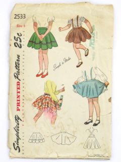 1940's Womens/Childs Sewing Pattern