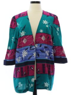 1980's Womens Totally 80s Shirt Jacket