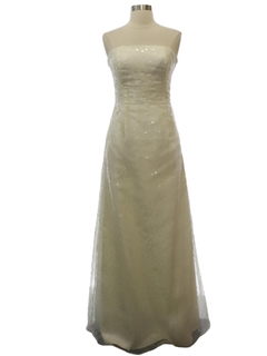 1990's Womens Jessica McClintock Prom Or Cocktail Maxi Dress