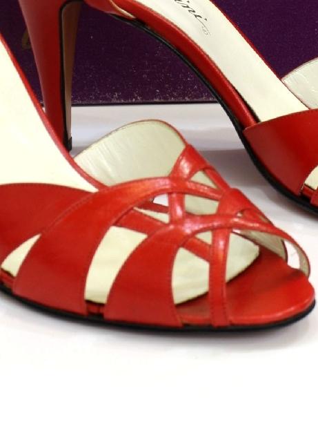 1980's Shoes (Garolini): 80s -Garolini- Womens red leather