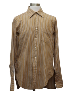 1960's Mens Mod French Cuff Shirt