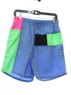 1980's Mens Pacific Scene Totally 80s Swim Shorts