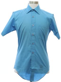 1960's Mens Mod Solid Shirt
