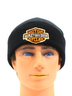 1990's Unisex Accessories - Harley Davidson Motor Cycles Beanie Hat