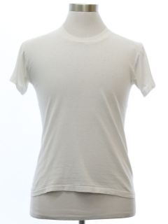 1970's Mens Jockey Single Stitch Blank T-Shirt
