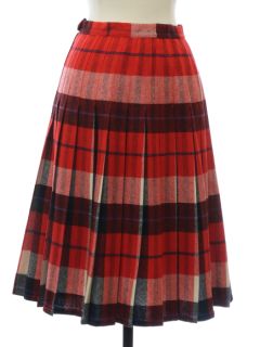 1950's Womens Pleated Wool Skirt