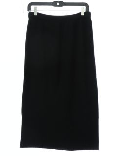 1980's Womens Black Knit Skirt