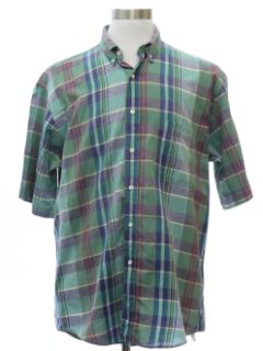 1980's Mens Preppy Lands End Shirt