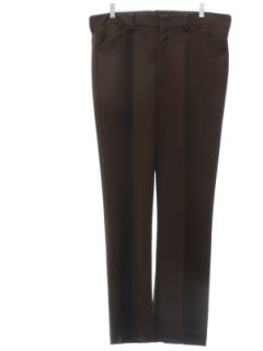 1970's Mens Brown Flared Leisure Pants