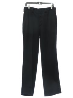 1970's Mens Black Flared Disco Pants